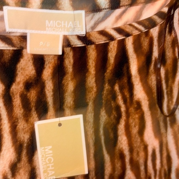 Michael Kors Zebra Print Teddy Jacket - Picture 8 of 8